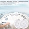 Pyle PyleMarine Speakers - 4 Inch, 2-Way Waterproof, 100W, Low Profile Slim Style, Outdoor, 1 Pair PLMRS4W - alternate 3